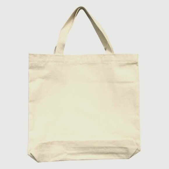 NWT Medium Canvas Hand Totes, 3-Pack, Natural - Picture 2 of 7